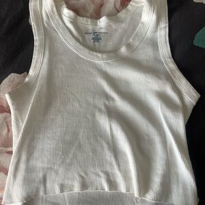 brandy melville white crop top